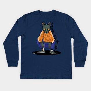 Slav Cat Kids Long Sleeve T-Shirt